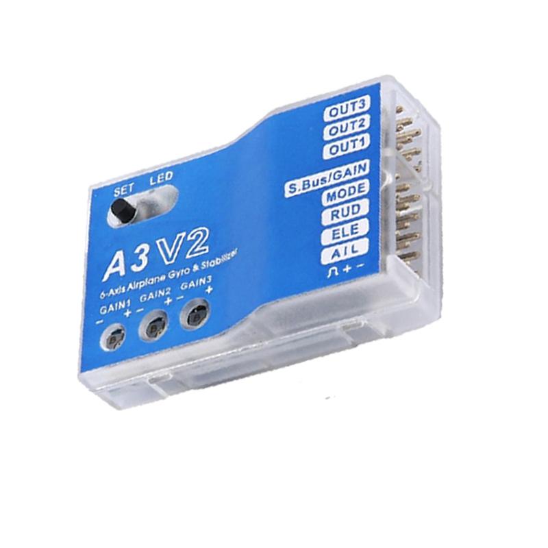 A3 V2 3 Axis Gyro Flight Controller Stabilizer for RC Airplane Fixed-wing Copter