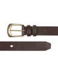 Paul Smith Diamond Hole Leather Dark Size M Belt, Brown,