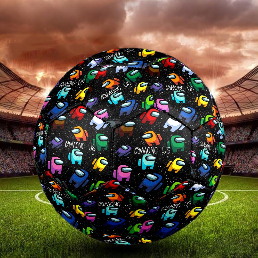 1pc Among Us Game Football Soccer Ball Size 5 Indoor Soccer Ball Fashion Colorful Backyard Game -Great For Sports Fans Gift