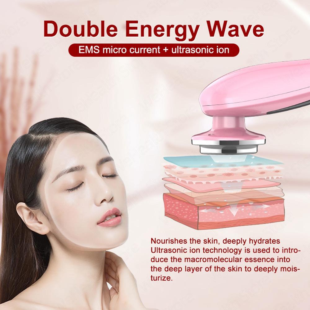 Beauty Face Massager Skin Care Face Roller Facial Cleansing Cavitation Machine Ultrasonic Cleaning Steamer Facial Lift Devices