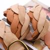 Pin Buckle Twists Woven Waistband Weave Men Belt Fashion Suede Belt  Unisex
