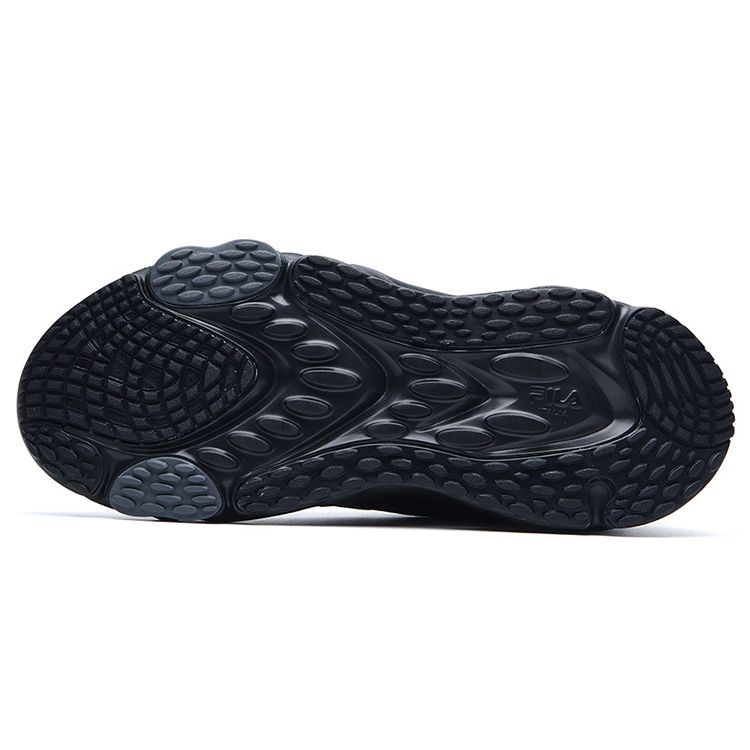 Fila Heritage-FHT Soft Comfortable Fabric Synthetic Leather TPU Low-Top Casual Running Shoes Men Sneaker Black F12M131103FBK