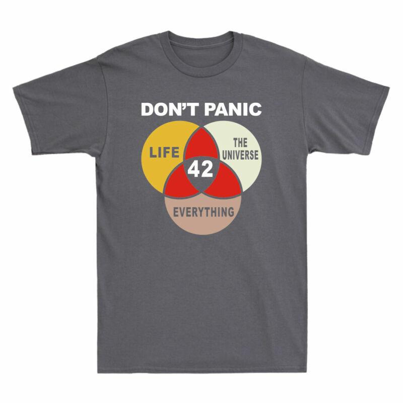 Tshirt Answer To The 42 The Everything Unisexs Universe And Life Panic Dont