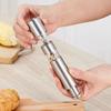 Stainless Steel Salt and Pepper Grinder Manual Seasoning Bottle Spice Sauce Grinders with Metal Holder Tools Cooking Accessories
