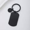 Stainless Steel Round Tag Keychain - Laser Color Print Blank, Ideal Festive Gift