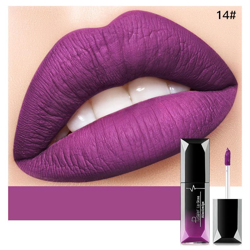 Pudaier Long Lasting Liquid Lipstick Waterproof Matte Velvet Lip Gloss Make Up