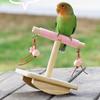 MultiPurpose Bird Activity Perch Toy Wood Rocking Stand Toy For Climbing Chewing And Engagement Play Parrots Exercie Toy