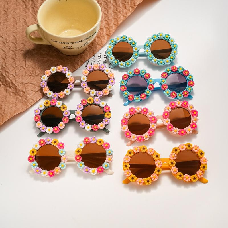 Attractive Glasses Women's Sunshade Eyeglasses Trendy Sunshade Girls Sunglasses Round Eyeglasses For Travel Girls Summer Cm