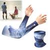 Summer Ice Silk Sleeve Mask Outdoor Activity Fishing Biking Quick-drying Mask Anti-UV Fishing Sleeves Breathable Sun Protection J8N8
