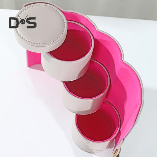 Taşınabilir Takı Saklama Çantası Büyük Kapasiteli Çok Fonksiyonlu Çok Katmanlı Kolye Yüzük Küpe Saklama Düzenleyici Takı Kutusu