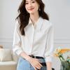 Women Blouses Shirts 2025 Spring Long Sleeve Women Blouse Shirt Turn Down Collar White Chiffon Blouse Shirt Women Tops J829