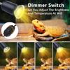 50W UVA UVB Reptile Heat Lamp Simulated Sunlight Dimmable Heating Lamp For Turtle Lizard Snake Beared Dragon Amphibians