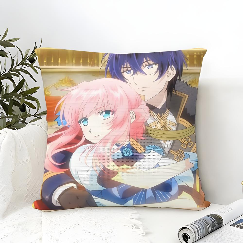 Pillow Case Cotton Linen Fabric Square Zipper Pillowcase Home Decorative Living Room Comic Light Novel 7-7Th Time Loop 3