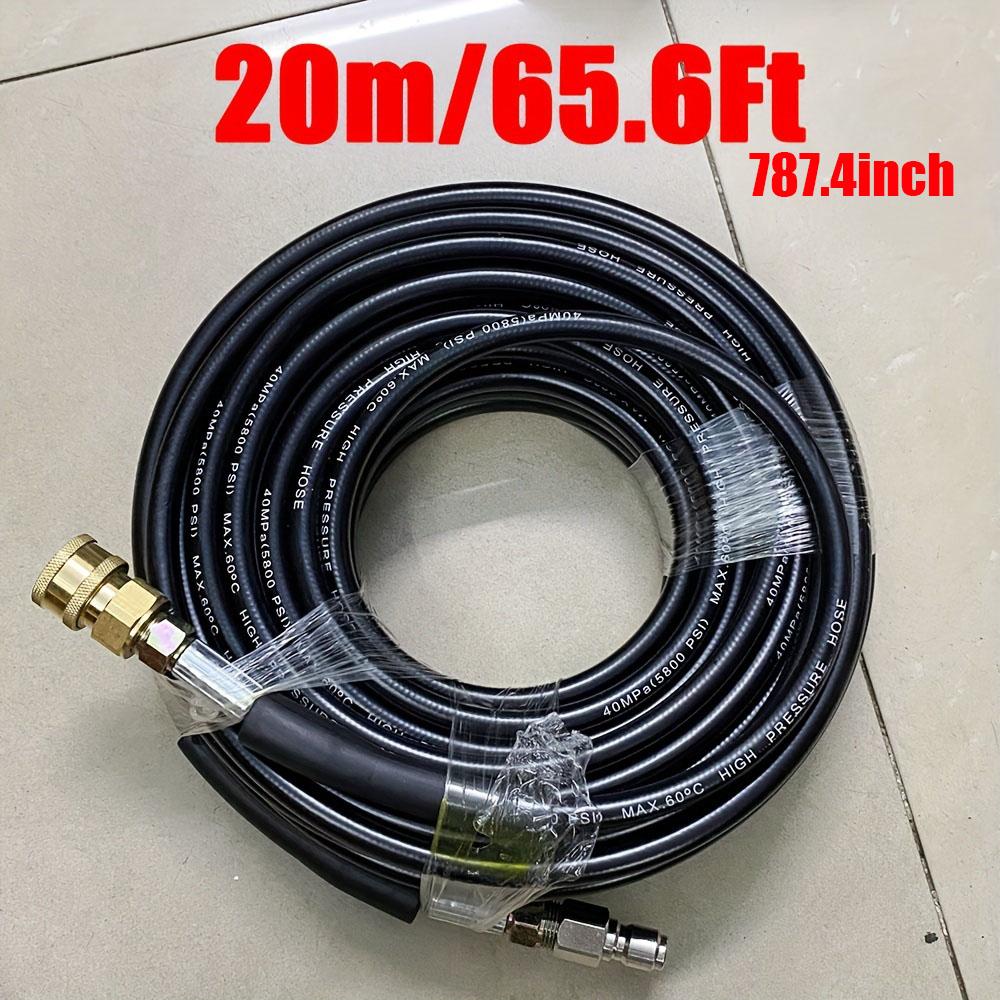 Sewer Jetter Kit,1600PSI 1.45m Nozzle Hose+2.20m 3/8 Quick Connect Hose for Pressure Washer,Drain Unclog & Auto Washing