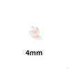 100Pcs Beads with Hole Loose Arts White Threading Spacer for Bangle Tiara Earring
