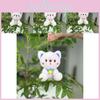 11cm Adorable Cute Sitting Bear Plush Toy Keychain For Weddings And Gifts