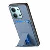 TPU Phone Cover For Xiaomi Redmi 15C 5G (EU) (173mm)/15C 4G (EU) (173mm) Case Card Holder Carbon Fiber Texture Leather Coated