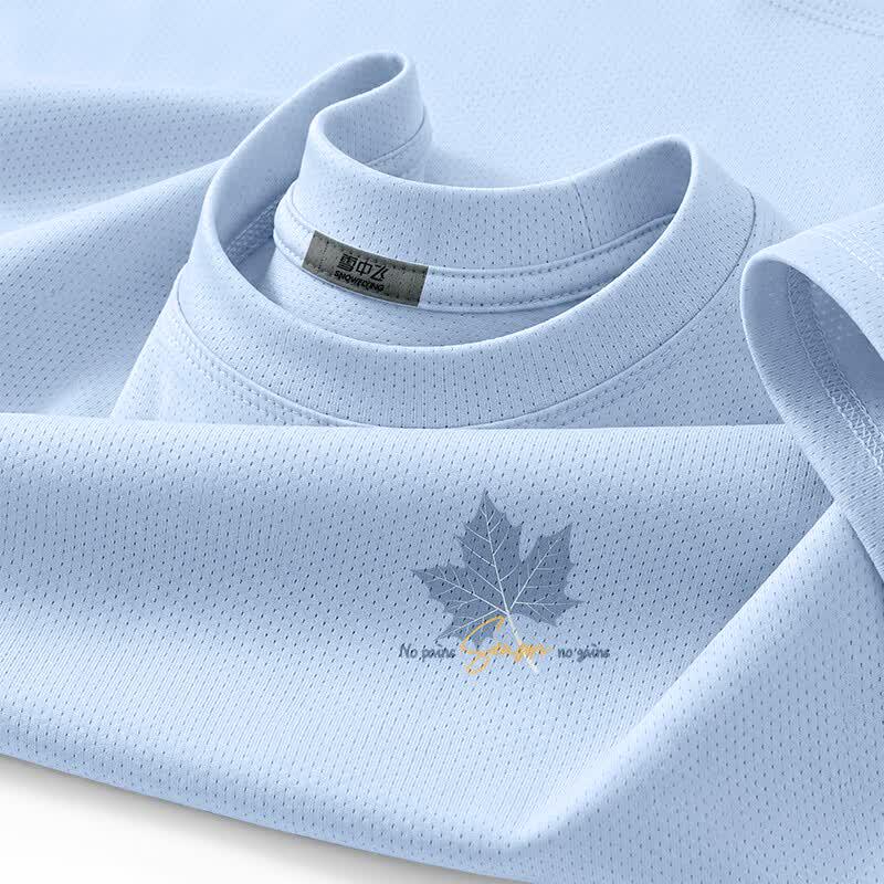 Xuezhongfei Men s Ice Silk Mesh Quick-Dry T-Shirt XL