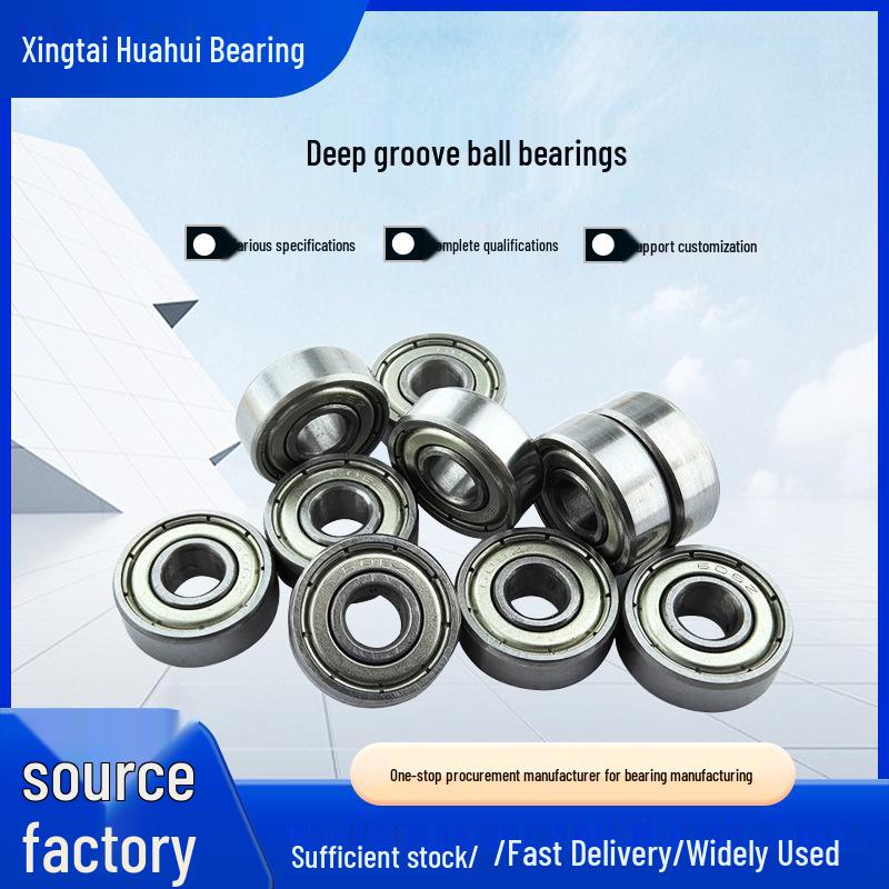 

Високоточний, довговічний кульковий підшипник глибокого жолоба (6000-6310) зі сталевим матеріалом, залізними та гумовими покриттями 6000-ZZ (10x26x8)