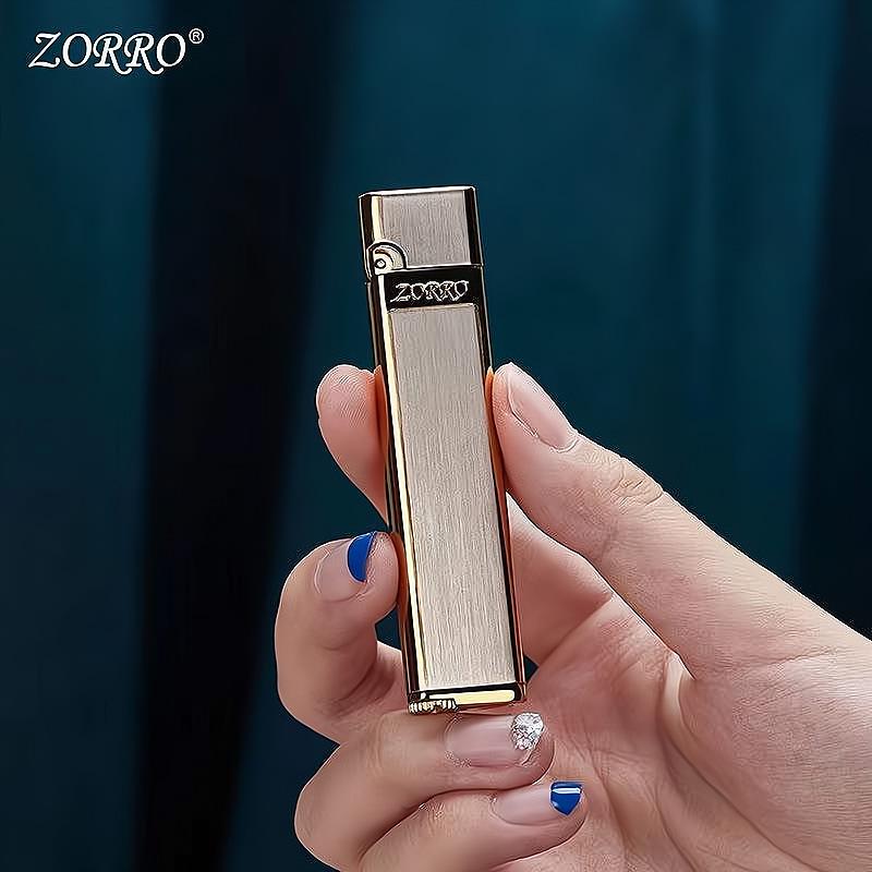 Zorro 668 Ultra-Thin Slim Kerosene Lighter - Lightweight, Portable, Unisex Design