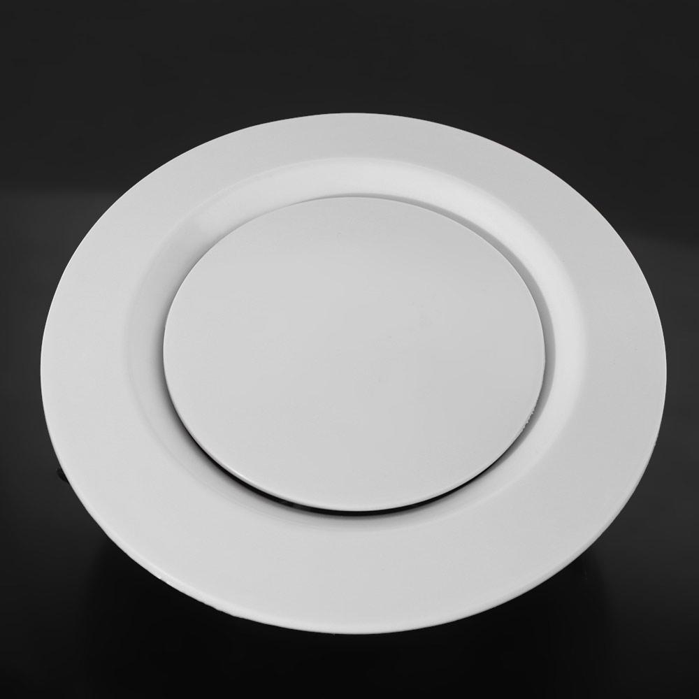 White Round Air Vent Extract Valve 75-200mm Ducting Ventilation Cover  Kitchen Bath