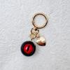 Fashion Funny Demon Eyeball Keychain Luminous Resin Bag Pendant Halloween Theme Heart Car Key Holder Gothic Fashion