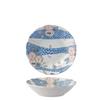 Japanese Mino Ware Ceramic Tableware Set: Creative Underglaze Fruit Plate, Noodle Bowl, and Rice Dish.
