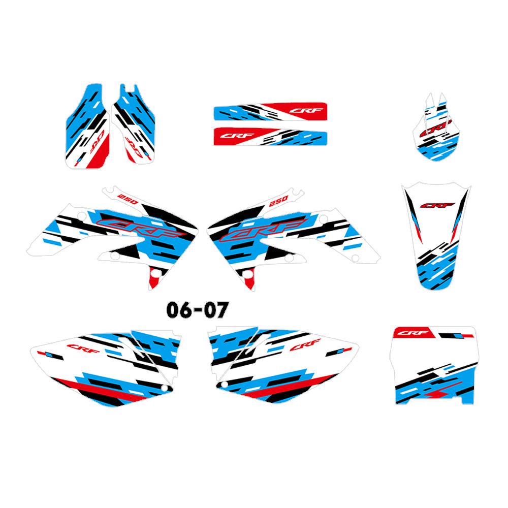 CRF250R CRF250 Off-Road Stickers (2004-2009)