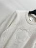 26th Anniversary Autumn Diamond Pattern Bow Embroidered Long Sleeve Knit Sweater for Women