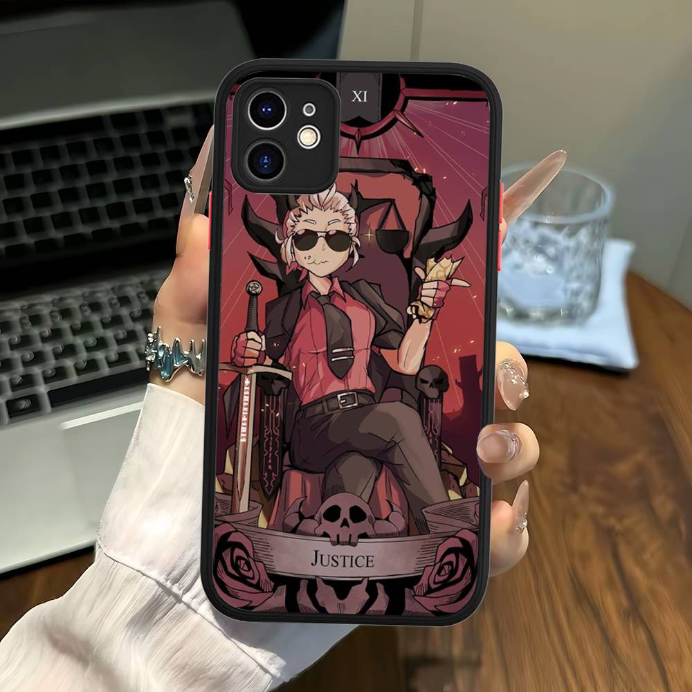 Classic Game H-helltakerS Anime Phone Case For IPhone 14 11 12 13 Mini Pro Max 8 7 Plus X XR XS MAX Translucent Matte Cover