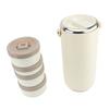Vacuum Insulated Food Jar 3.4L Stainless Steel Wide Mouth Portable Sealed Leakproof Hot Food Container for Working White