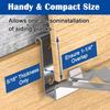 Siding Gauge Tool 2 Pack, Stainless Steel Hangers for Hardie Board Siding Tools for 5/16-Inch Fiber Cement Tool, 1-1/4-Inch Overlap Gauge Tool, Board