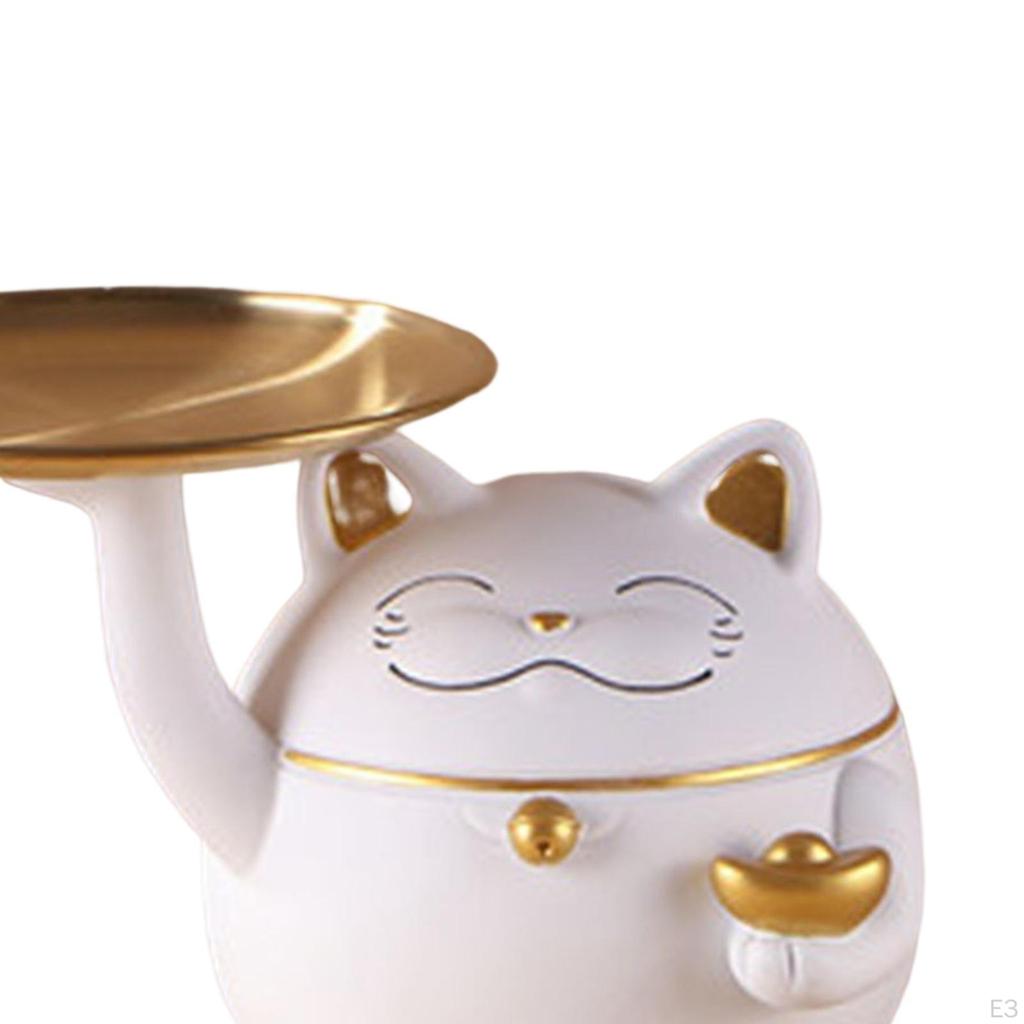 Statue with Storage Figurines Home Decor Creative for Entrance Apartment Entryway Shop Watches,