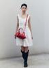 Yahnsisi Small Leather Boat Bag - Red