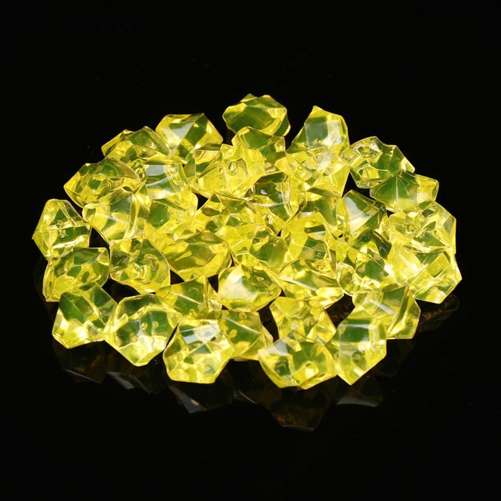 DIY Craft Crystal Ice Cubes Aquarium Landscape Vase Filler Pebbles Artificial Stones Cobblestones