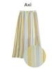 Summer 2023 Japanese Striped A-Line Long Skirt