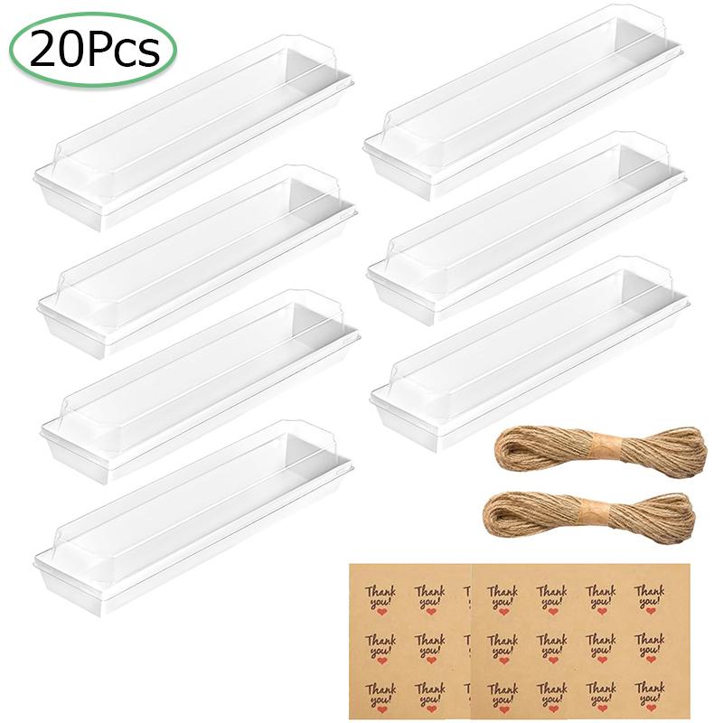 10/12/20/25/50pcs Cookie Boxes Party Supplies Cardboard For Packaging Chocolate Strawberries 25x5.3x5cm