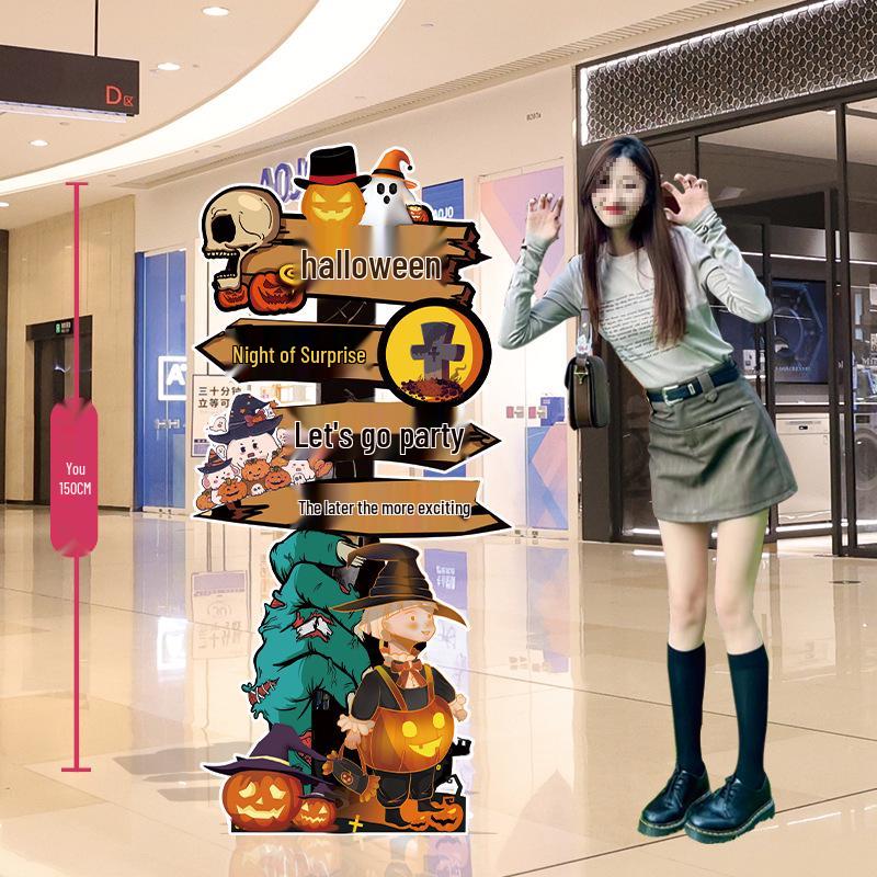 Halloween Balloon Decor Sign for Mall or Jewelry Store Entryway