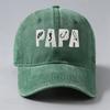 Adjustable Dad Hat PAPA Letter Embroidery Fishing Sun Hat FashionVintage Fishing Hook Hat  For Dad