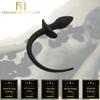 Black Silicone Puppy Tail Anal Plug Pet Play  Kink  Fetish Restraints Non Vibrating Butt Plugs
