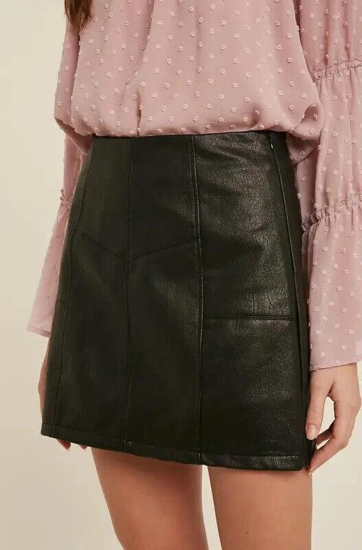 Slim Fit Skirt Sexy Mini Black Designer Handmade Leather Unique Women Genuine Lambskin