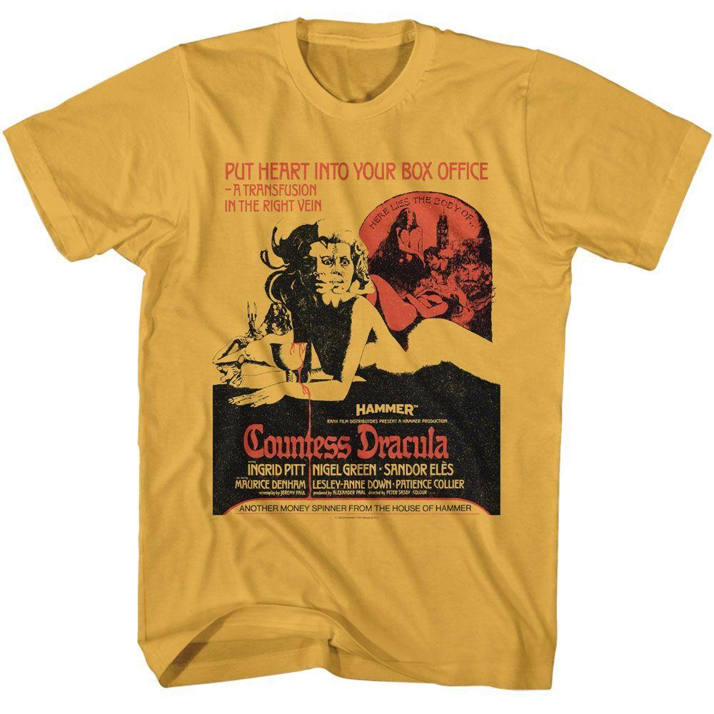 Hammer Horror Countess Dracula Poster Movie Shirt XXXXL