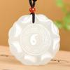 Authentic Hotan Mutton Fat Bagua Jade Pendant for Men & Women