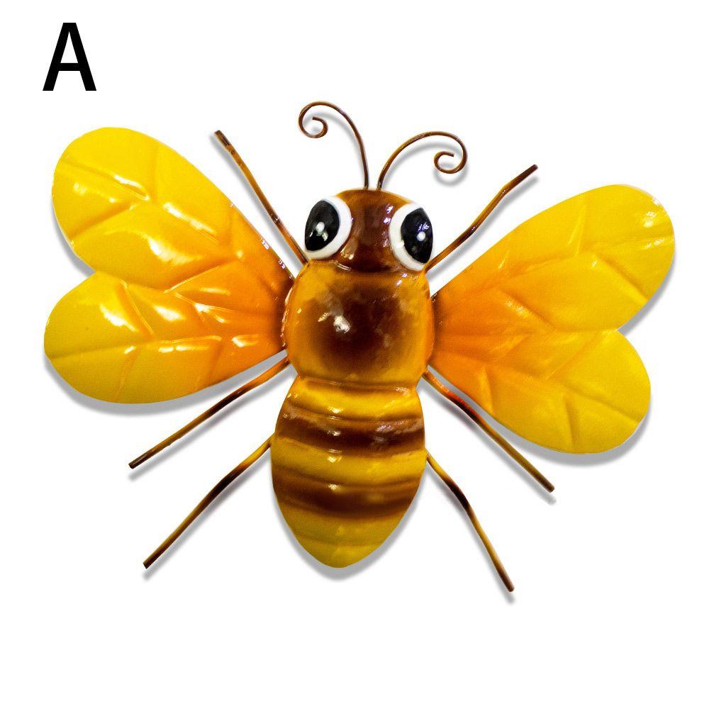 1PC Colorful 3D Metal Butterfly/Mermaid Decor Hollow Out Butterfly Garden Large Decorative Wall Art Fence Sculpture Ornament