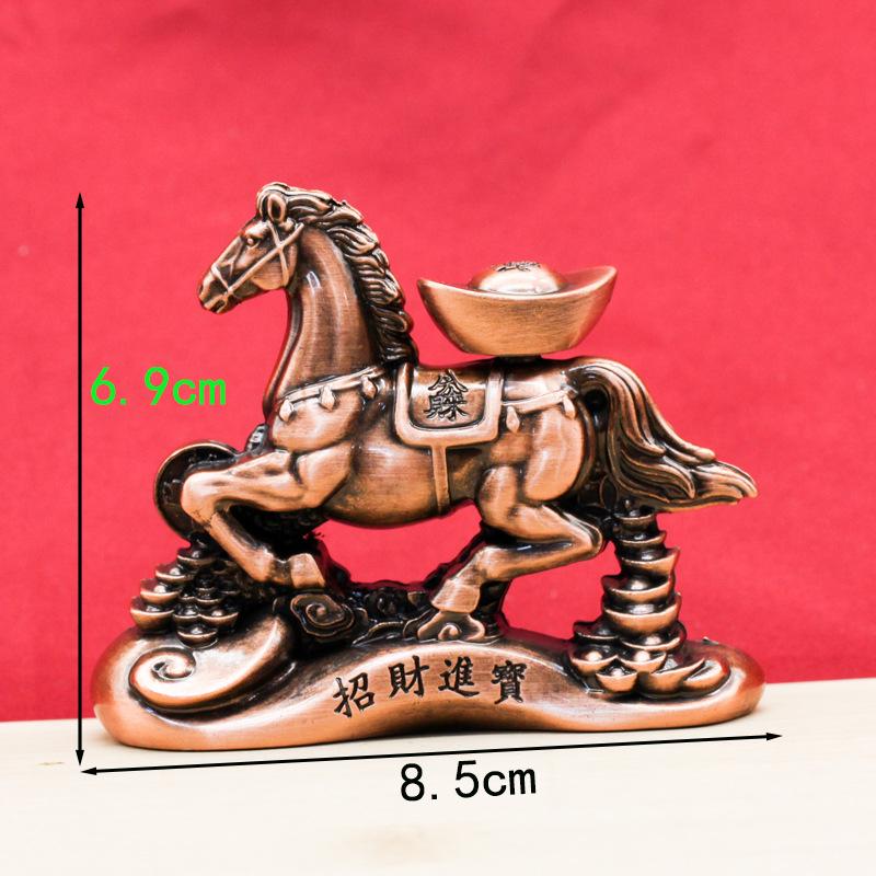 Popular brass rotating handle piece, six-sided rotating combination for attracting wealth and treasures, multi-sided rotating st