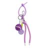 Colorful Smiley Face Tennis Keychain: Creative Korean Style Backpack Charm & Women's Gift with Nylon Rope