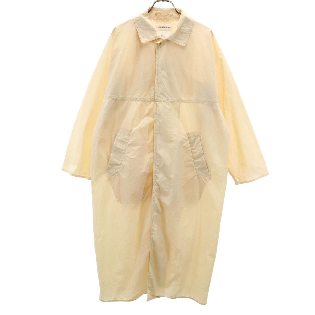 

CONTEMPO Сделано в Японии Нейлоновое длинное пальто S Кремового типа Мужское Б/у