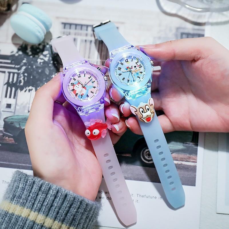 Xingdailu Melody Children'S Watch Cartoon Glowing Student Electronic Watch Boys And Girls Silicone Watch Luminous