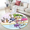 The Fairly OddParents2 Round Area Rug,Carpet Rug for Living Room Bedroom Sofa Playroom Decor,Non-slip Floor Mat