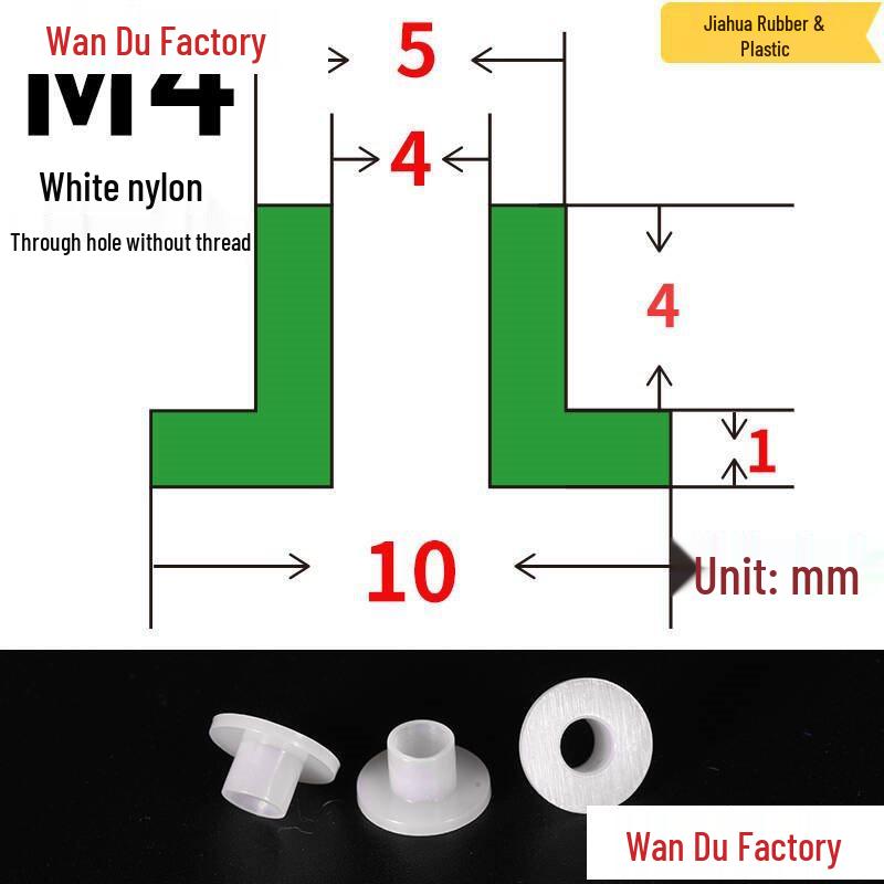 T-Shaped Nylon Insulating Bushing Spacer for M3-M35 Threads